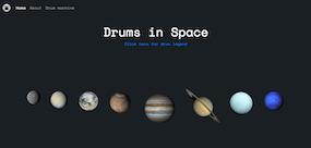 Drums in Space website image